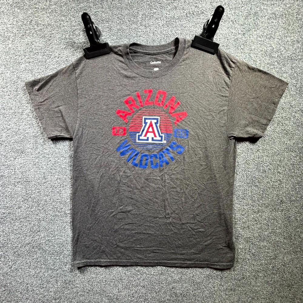 NCAA Captivating Apparel Arizona Wildcats T-Shirt Mens L Gray Graphic Basketball